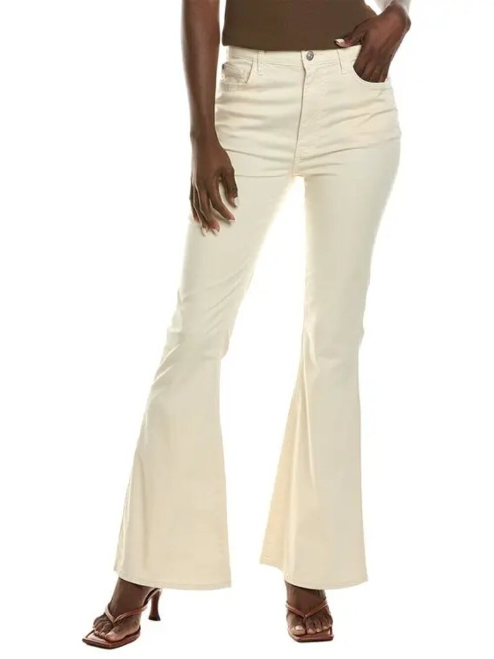 NEW HUDSON Jeans Heidi Sandy Fleur High-Rise Flare Jean Size 34